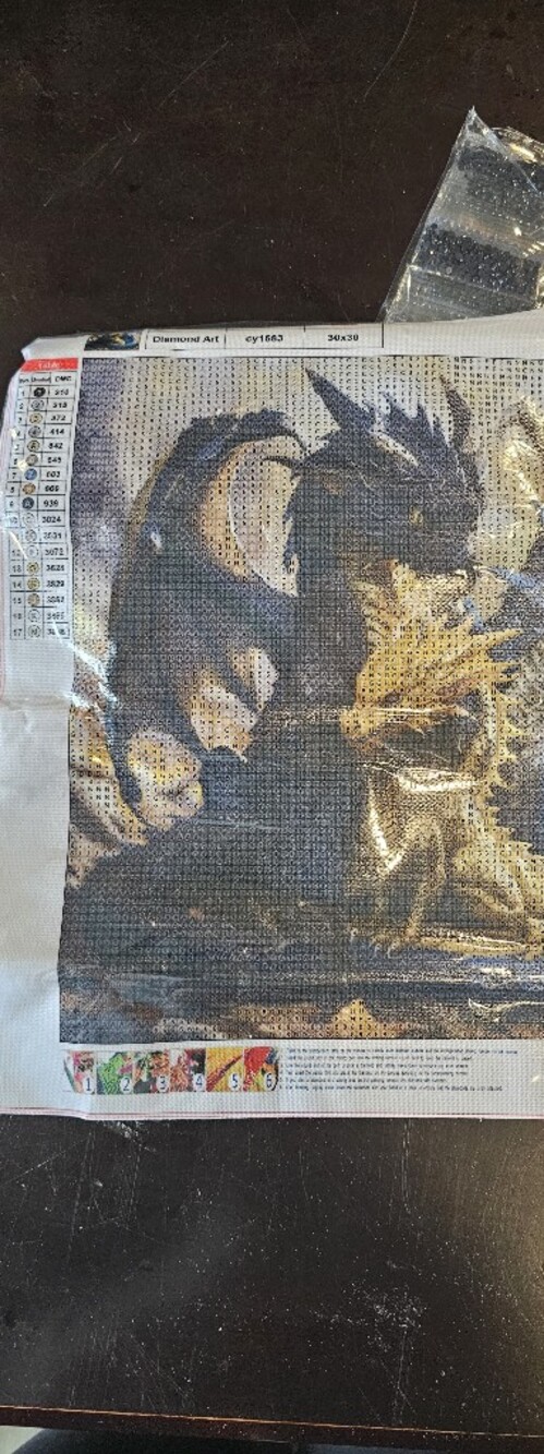 3 Dragons Diamond painting Kit BNIB